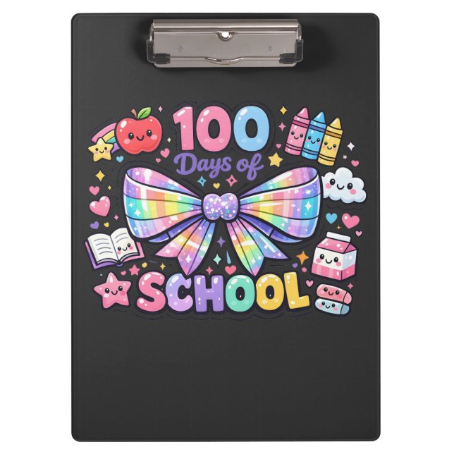 100 Tage Schule  Klemmbrett (Vorderseite)