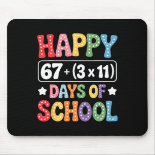 100 Tage Schule Mathe-Gleichung Groovy 67 Meme Te Mousepad