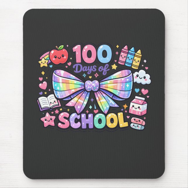 100 Tage Schule  Mousepad (Vorne)