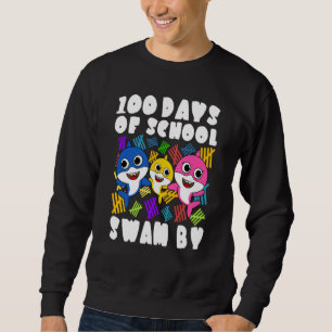100 Tage Schule schwammen von Hai 100. Tag Jungen  Sweatshirt