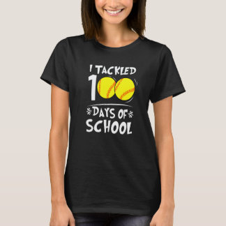 100 Tage Schule Softball-Lehrer Kinder 100. Tag T-Shirt