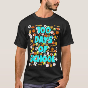100 Tage Schule T für Kinder oder Lehrer Sport T-Shirt