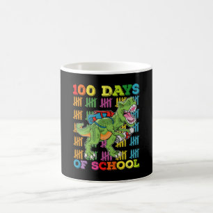 100 Tage Schule T Rex Dinosaurier Lehrer Schüler Kaffeetasse