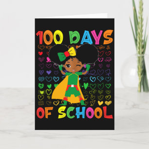 100 Tage Schule Und Schwarze Geschichte Monat Afri Karte