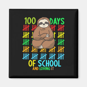 100 Tage Schule und Spaß - schlampige Kinder lehre Magnet