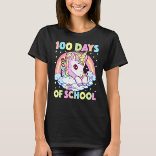 100 Tage Schule Unicorn Mädchen Lehrer 100. Tag T-Shirt