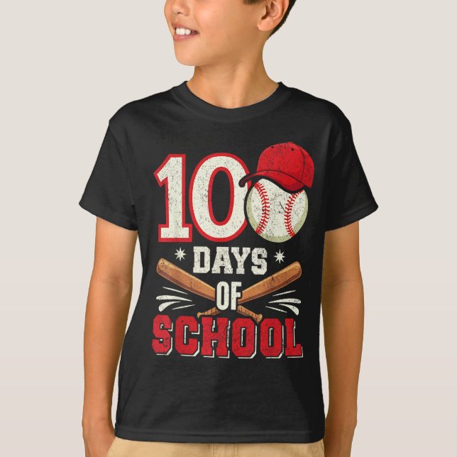 ⚾ 100 Tage Schule - Zuhause Run Edition! ⚾ T-Shirt (Vorderseite)