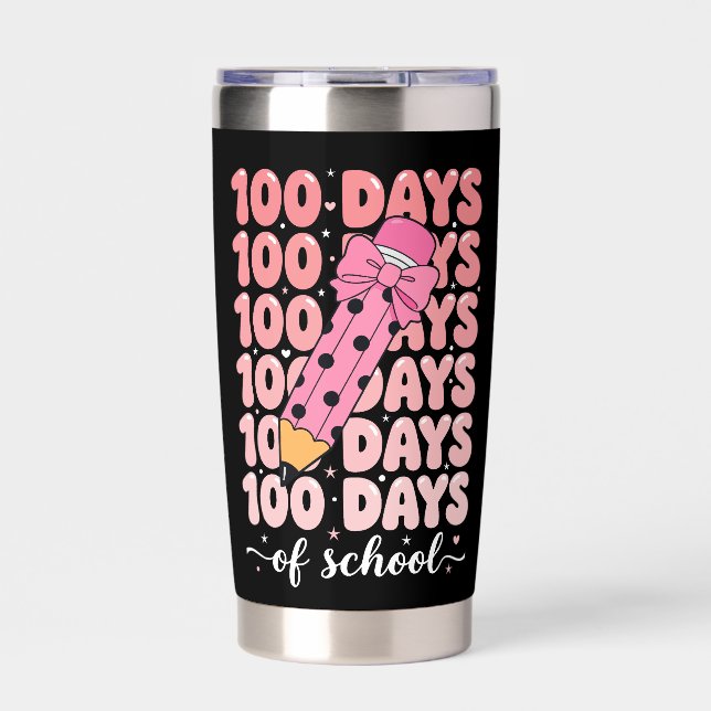 100 Tage Schulfeier Thermobecher (Vorderseite)