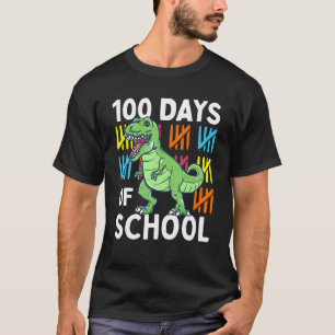 100 Tage Schuljunge Dinosaurier 100 Tage Dino T-Shirt