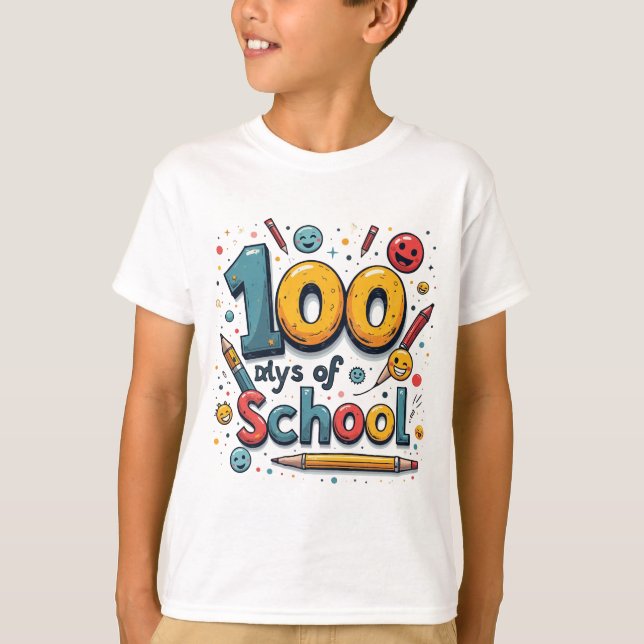 100 Tage Schulkinder für Shirt (Vorderseite)