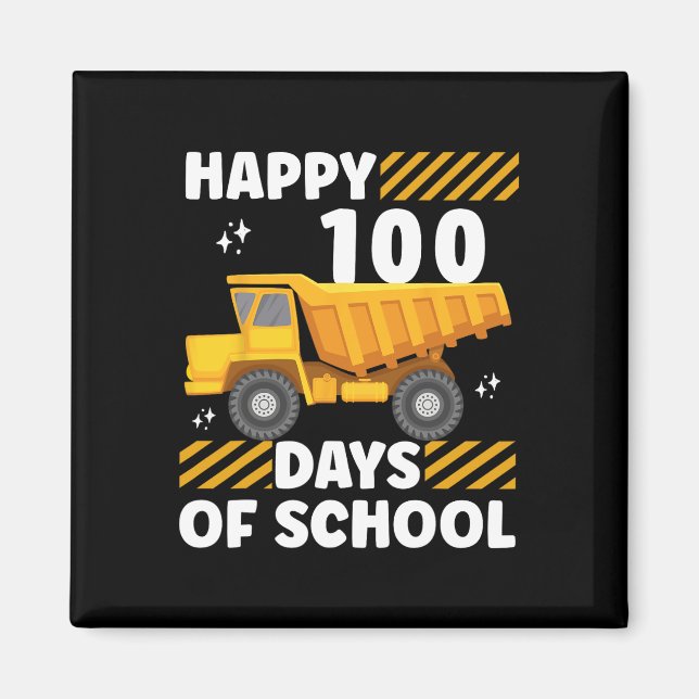 100 Tage Schulkinderfahrzeug Magnet (Vorne)