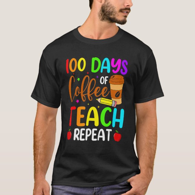 100 Tage Schullehrer 100 Tage Kaffee Tee (Vorderseite)