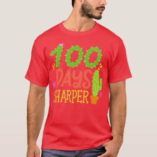 100 Tage Schullehrer Kaktus T-Shirt