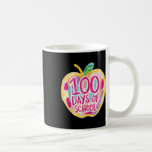 100 Tage Schullehrer Kinder Retro Kaffeetasse