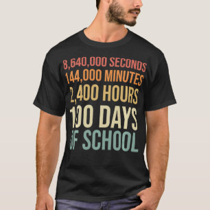 100 Tage Schullehrer Outfit 80er Retro Vintag T-Shirt
