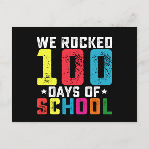 100 Tage Schullehrer Postkarte