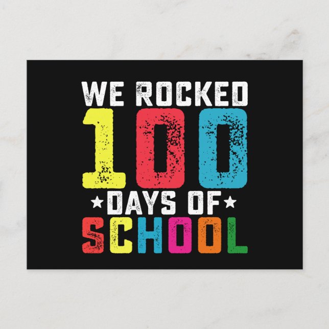 100 Tage Schullehrer Postkarte (Vorderseite)