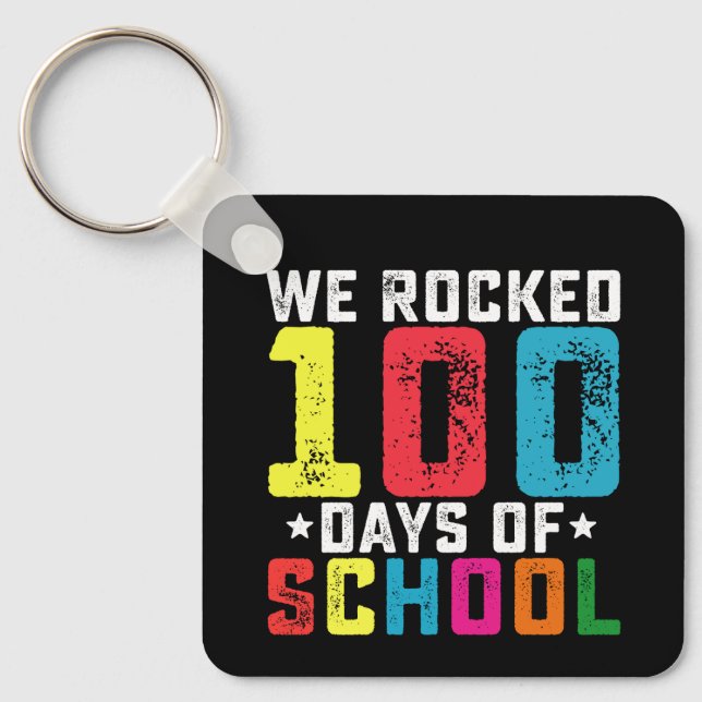 100 Tage Schullehrer Schlüsselanhänger (Vorderseite)