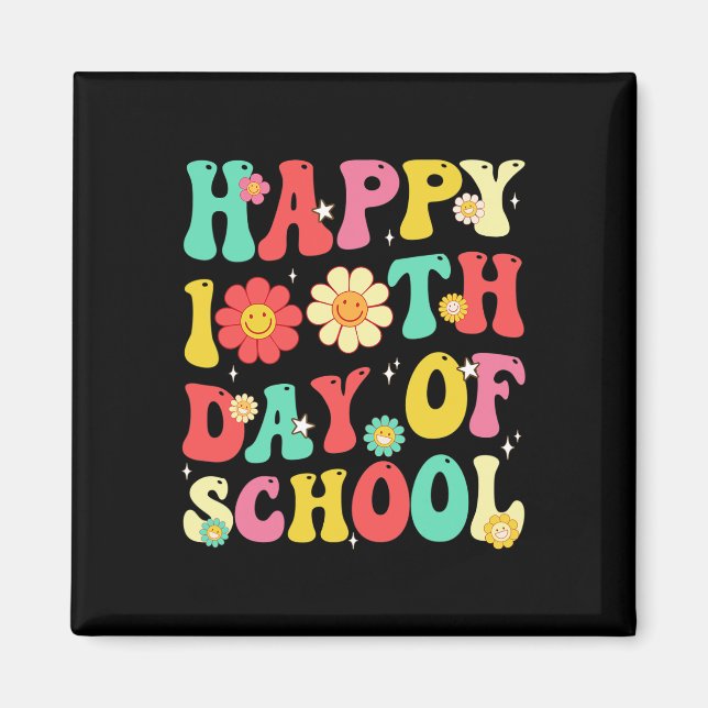 100 Tage Schullehrer Schüler 100. D Magnet (Vorne)