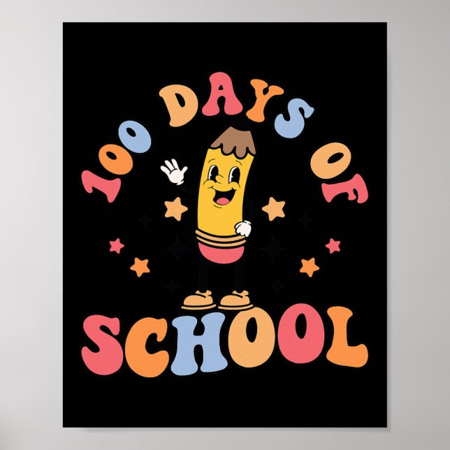 100 Tage Schullehrer Schüler 100. D Poster (Vorne)
