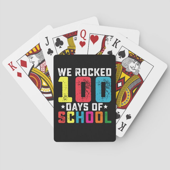 100 Tage Schullehrer Spielkarten (Rückseite)