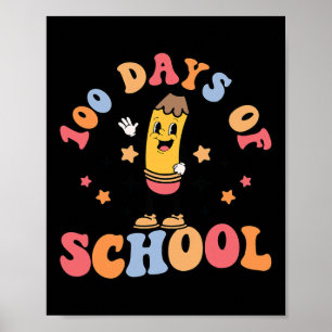 100 Tage Schullehrer Studierende 100. Poster