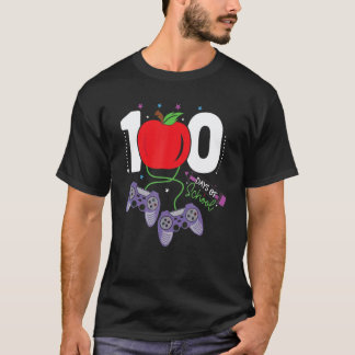 100 Tage Schullehrer Videospiele Schüler Lehrer T-Shirt