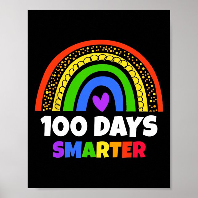 100 Tage Schulleimkinder und -lehrer Poster (Vorne)