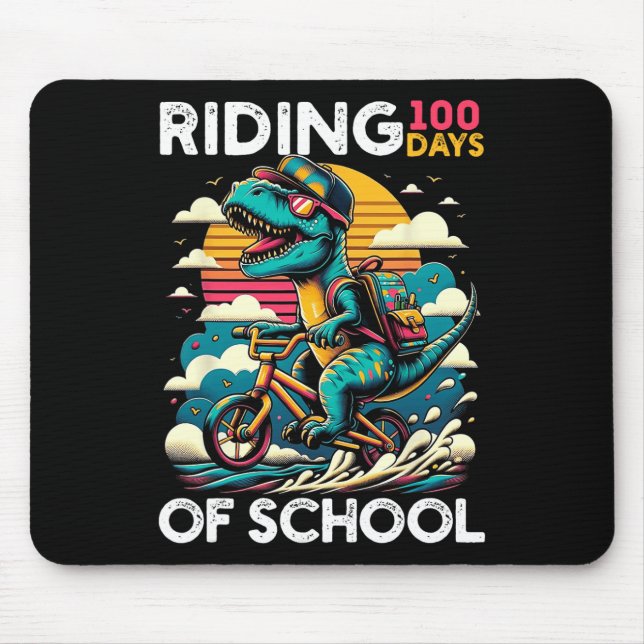 100 Tage Schulradfahrer Di Mousepad (Vorne)