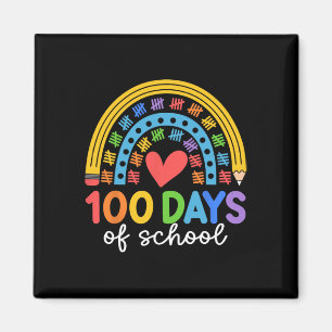 100 Tage Schulrenbow Celebration Design Magnet