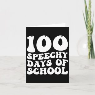 100 Tage Schulsprache Therapie glücklich 100 Tage Karte