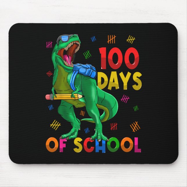 100 Tage Schultrex 100. Schultag 100 Da Mousepad (Vorne)
