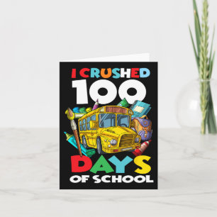 100 Tage Schulzeit 100. Schultag Karte