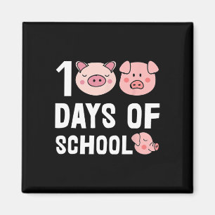 100 Tage Schweinefleisch Cartoon Lehrer Niedlich S Magnet