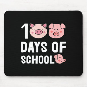 100 Tage Schweinefleisch Cartoon Lehrer Niedlich S Mousepad
