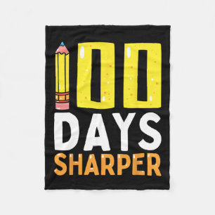 100 Tage Sharper 100. Schullehrer Kinder Fleecedecke