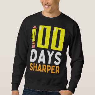 100 Tage Sharper 100. Schullehrer Kinder Sweatshirt