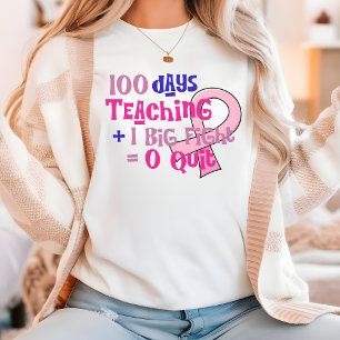 100 Tage Shirt, Geschenk für Lehrer, Krebs Tri-Blend Shirt