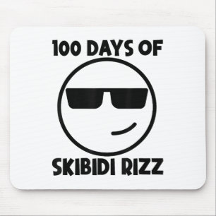 100 Tage Skibidi Rizz Cool 100 Tage Mousepad