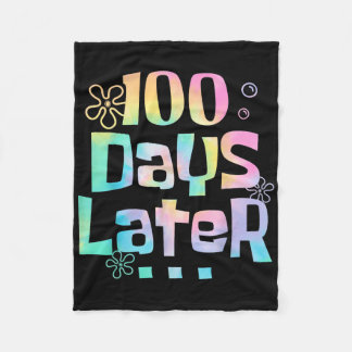 100 Tage später 100. Schullehrer Fleecedecke