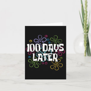 100 Tage später 100 Tage Schullehrer 100. da Karte