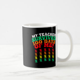 100 Tage T-Shirt Kinder 100 Tage Schulzeit Kaffeetasse