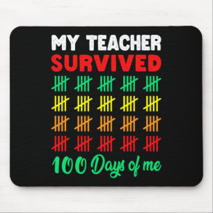 100 Tage T-Shirt Kinder 100 Tage Schulzeit Mousepad