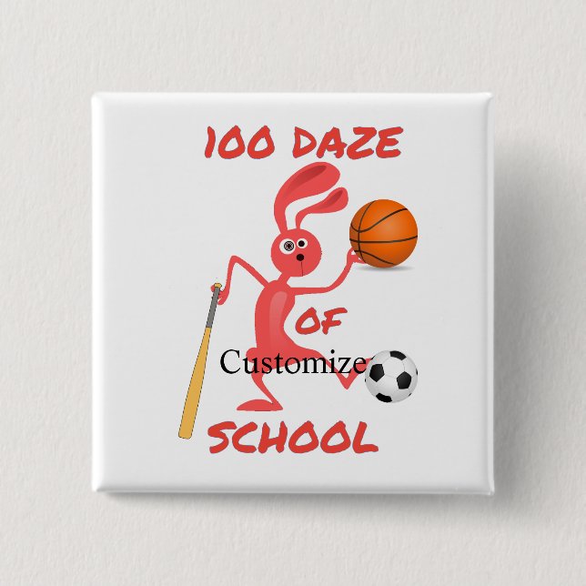 100-Tage-Tag der Schule Thunder_Cove Button (Vorderseite)