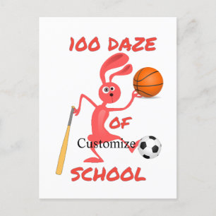 100-Tage-Tag der Schule Thunder_Cove Postkarte