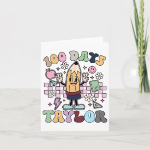 100 Tage Taylor Lehrer für Kinder 100 Tage Scho Karte