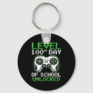 100 Tage Video-Gamer der Schule 100. Tag Schlüsselanhänger