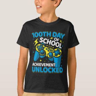 100 Tage Video-Spiel-Controller-Boys Mädchen T-Shirt