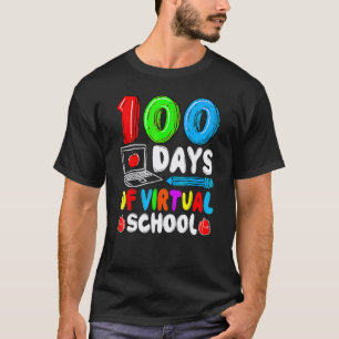 100 Tage virtueller Schule Lustiger 100. Schultag T-Shirt
