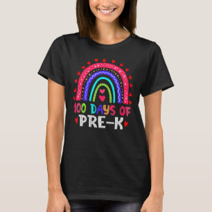 100 Tage vor dem K-Leopard-Regenbogen 100. T-Shirt